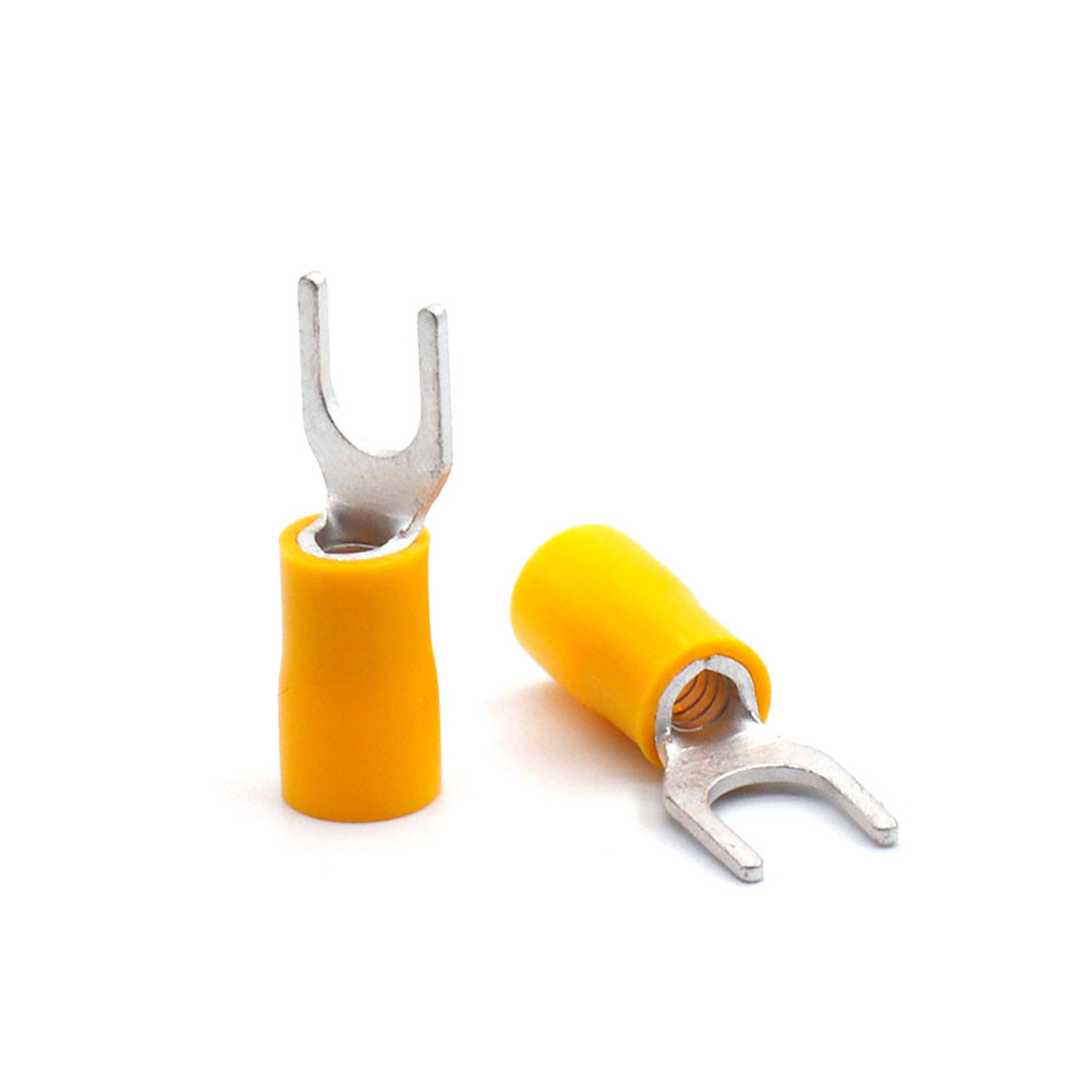 Y形叉形预绝缘端子 PVC 螺栓孔径4.3 接线4-6mm²（12-10AWG) 黄色